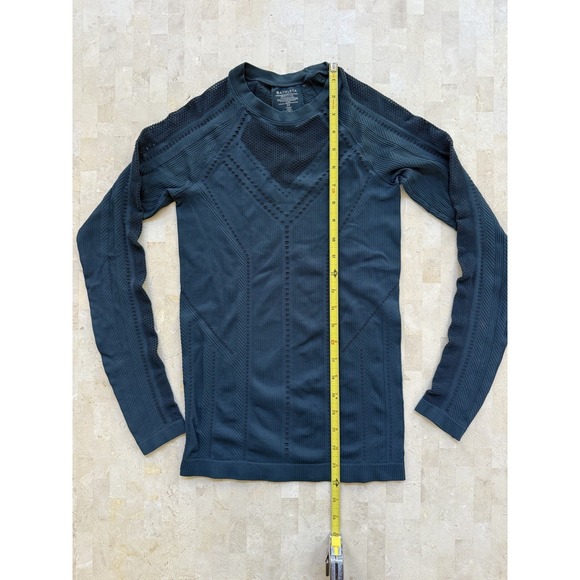 ATHLETA Oxygen Long Sleeve Activewear Top Nordic Teal Yoga Breathable Size XS - Picture 4 of 9